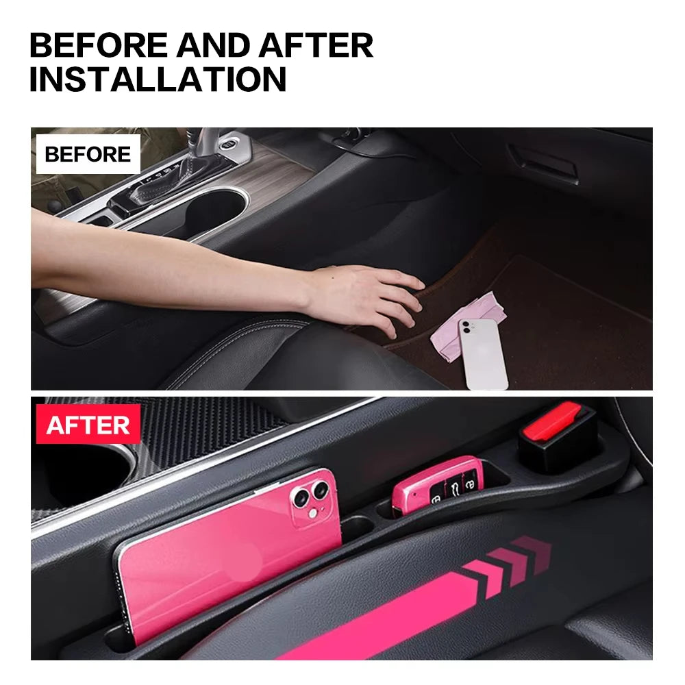 Car Seat Gap Filler Console Organizer 2PCS