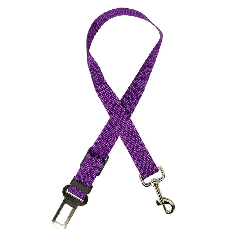 Adjustable Dog Harness Pet Seat Belt with Lead Clip lifestyle view