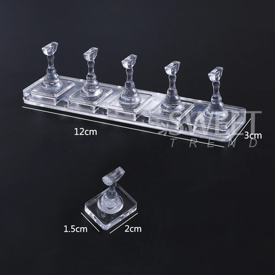 1 Set Non-Magnetic Nail Display Acrylic Nail Display Stand Tips Holder Nail Practice Sta detail view