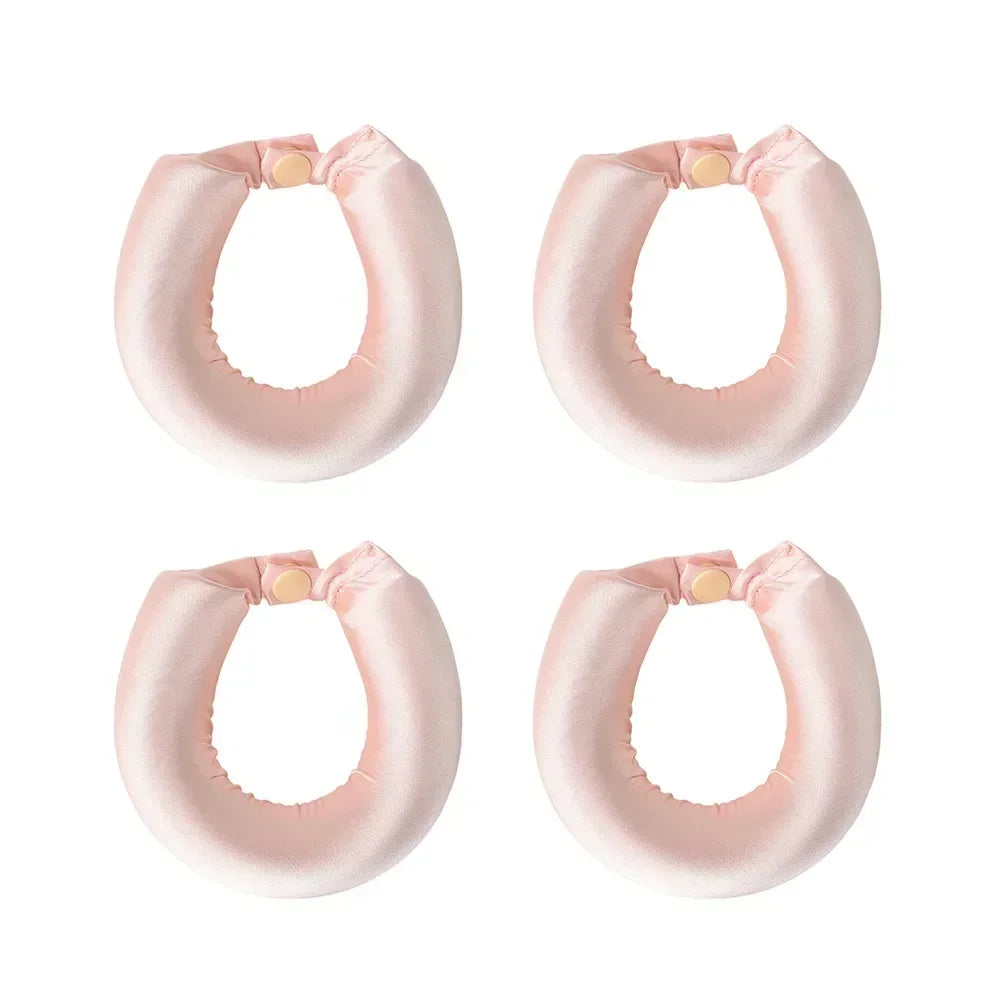 Heatless Hair Curler Set | Satin Flexi Rods for Overnight Curls additional angle
