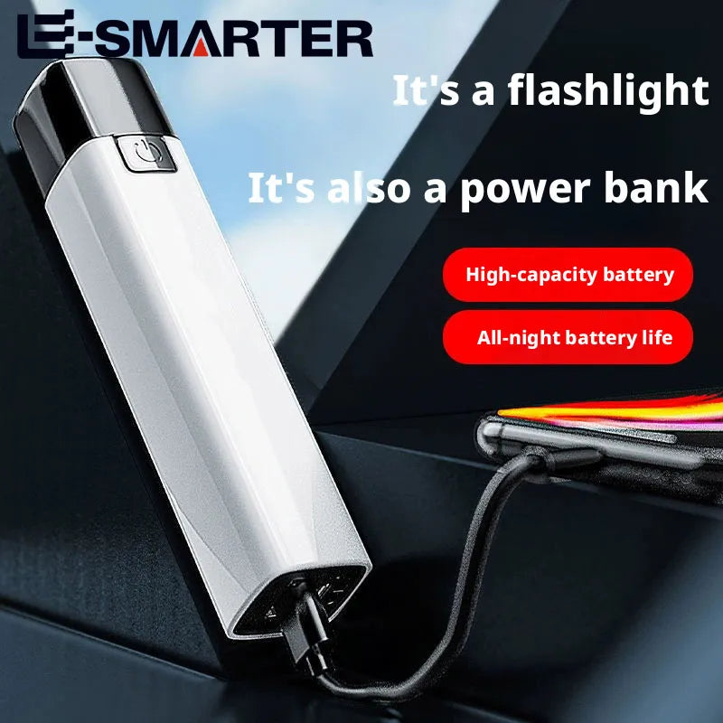 Super Bright LED Flashlight | USB Rechargeable 18650 Torch for Outdoor Use additional angle