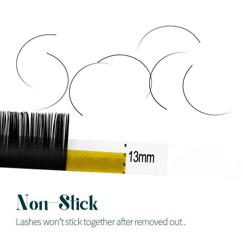 H&L SINCE 1990 20 Rows Premium Silk Eyelash Extensions | Professional Individual Lash alternate view