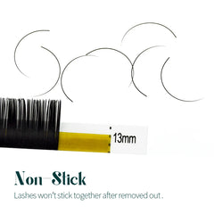 H&L SINCE 1990 20 Rows Premium Silk Eyelash Extensions | Professional Individual Lash alternate view