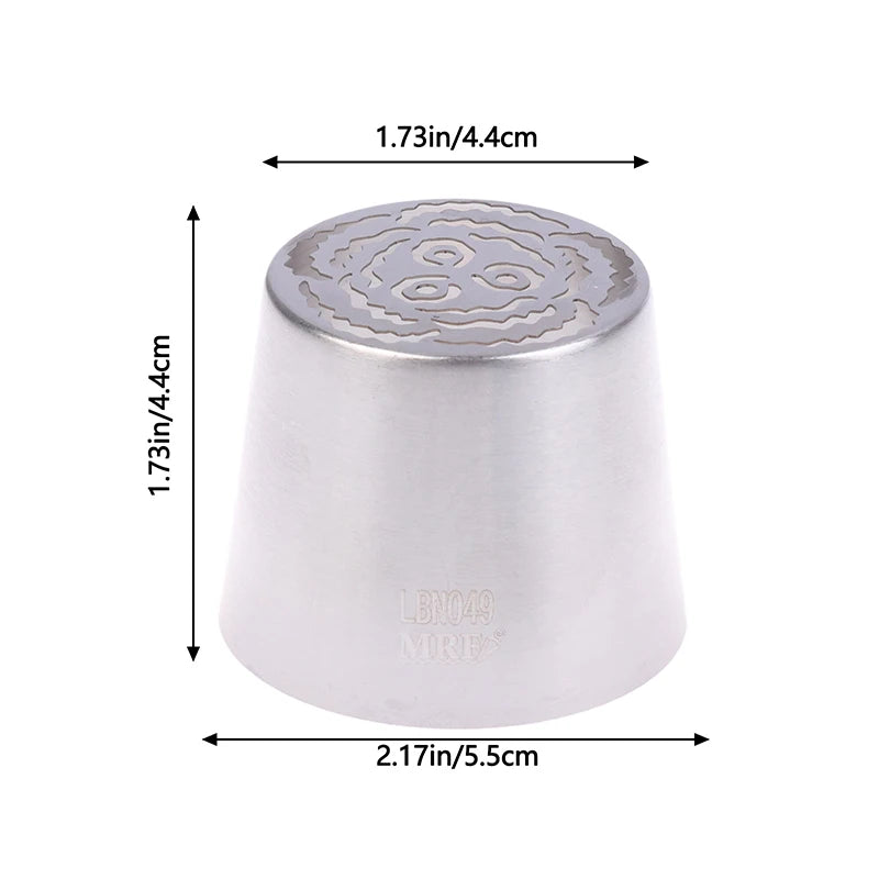 1Pc Stainless Steel Russian Piping Tips Christmas Cake Icing Frosting Nozzles For Cupcak detail view