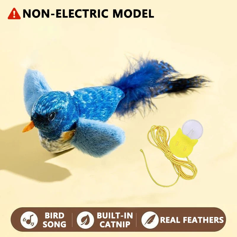 Self-Moving Automatic Cat Teaser Ball with Faux Tail Rechargeable Smart Sensor Cat Toy close-up view