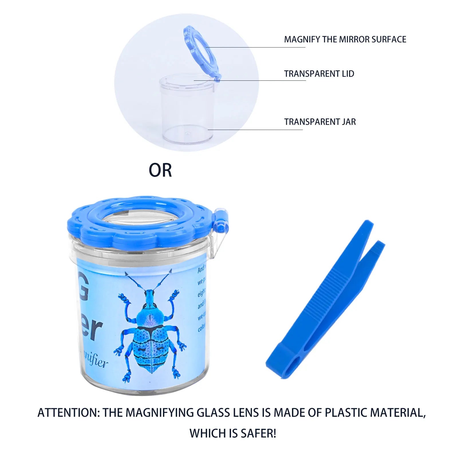 Children'S Insect Observation Box, Outdoor Exploration, Tadpole Insect Collection B additional angle
