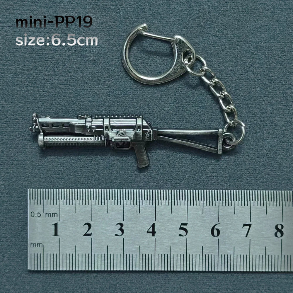 Mini Keychain Pendant Peace Elite 98k Alloy Gun Model PUBG Battlefield Boy Toy Handso alternate view