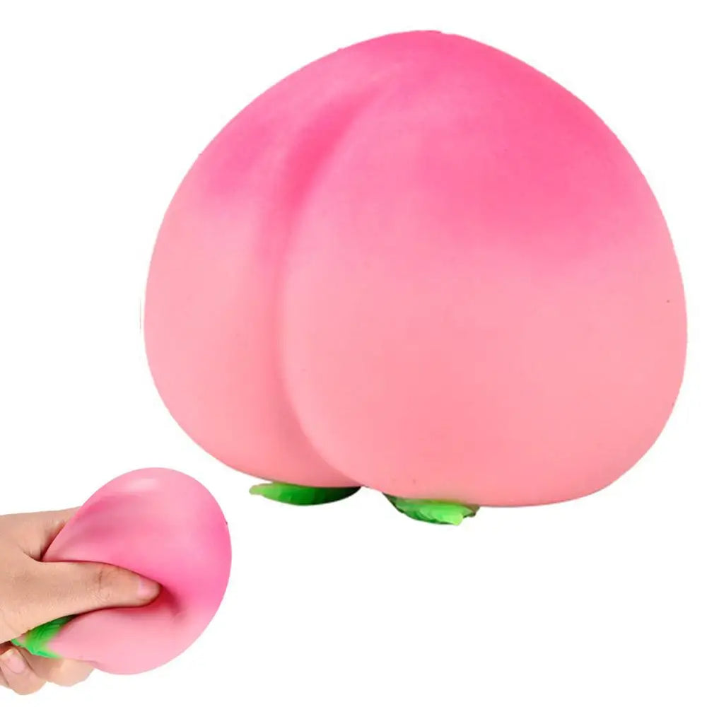 Soft Peach Fruit Squishy Toy | Slow Rising Stress Relief for Kids and Adults detail view