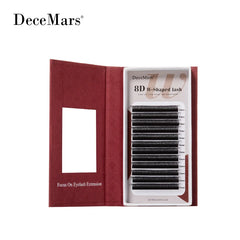 DeceMars 8D W Shaped Eyelash Extension Tray | Salon-Grade Volume Lashes close-up view