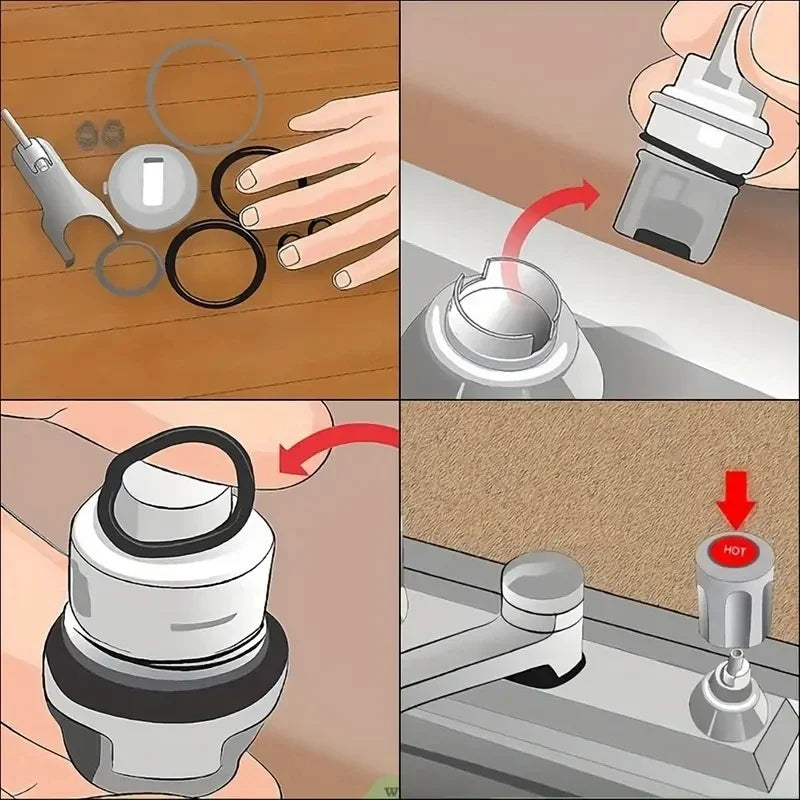 Rubber O Ring Set | 200/225pc Nitrile Seal Gasket Repair Kit additional angle
