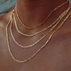 ASONSTEEL Stainless Steel Cuban Link Chain Necklace | Gold Unisex Trendy Jewelry detail view
