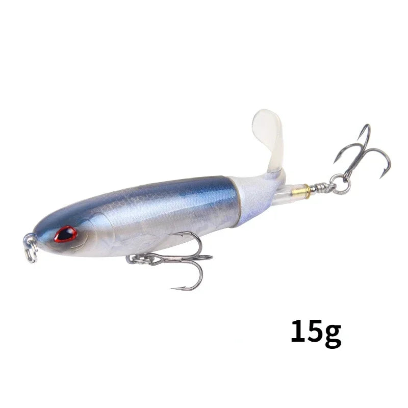 1 Pcs 10cm/14cm Topwater Fishing Lure Whopper Popper Artificial Bait Hard Plopper S additional angle