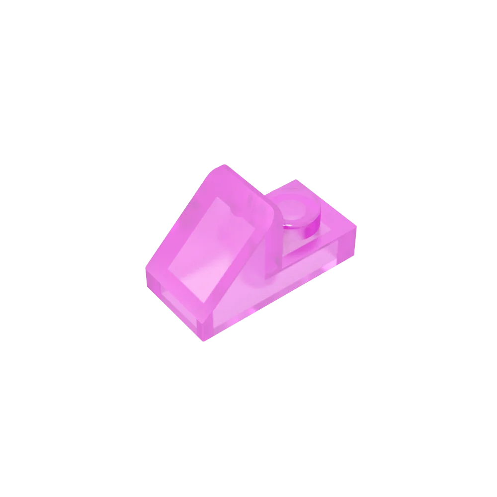 Gobricks GDS-832 Slope 45 2x1 with 2/3 Cutout | Compatible Building Block for DIY alternate view
