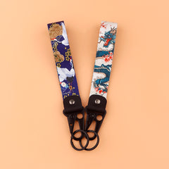 Artistic Keychain Set | Crane Car Koi Fish Dragon Jewelry Key Rings alternate view