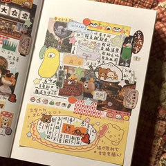 Creative Sticker Book for Diary Decoration | Japanese Style DIY Card Set close-up view