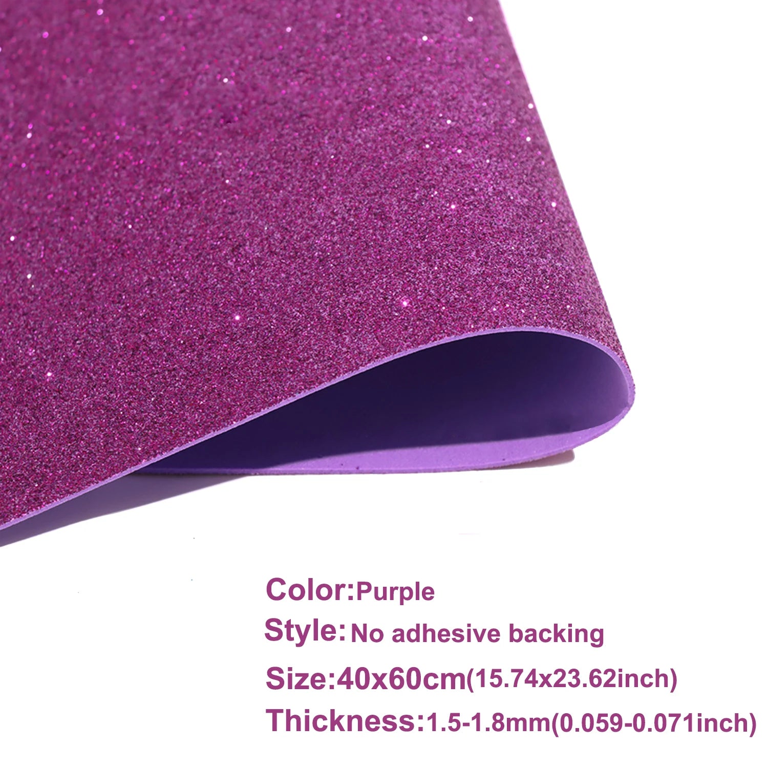 Glitter EVA Foam Sheet 40x60cm | Self-Adhesive Sparkly Foam Paper for DIY Crafts and D close-up view