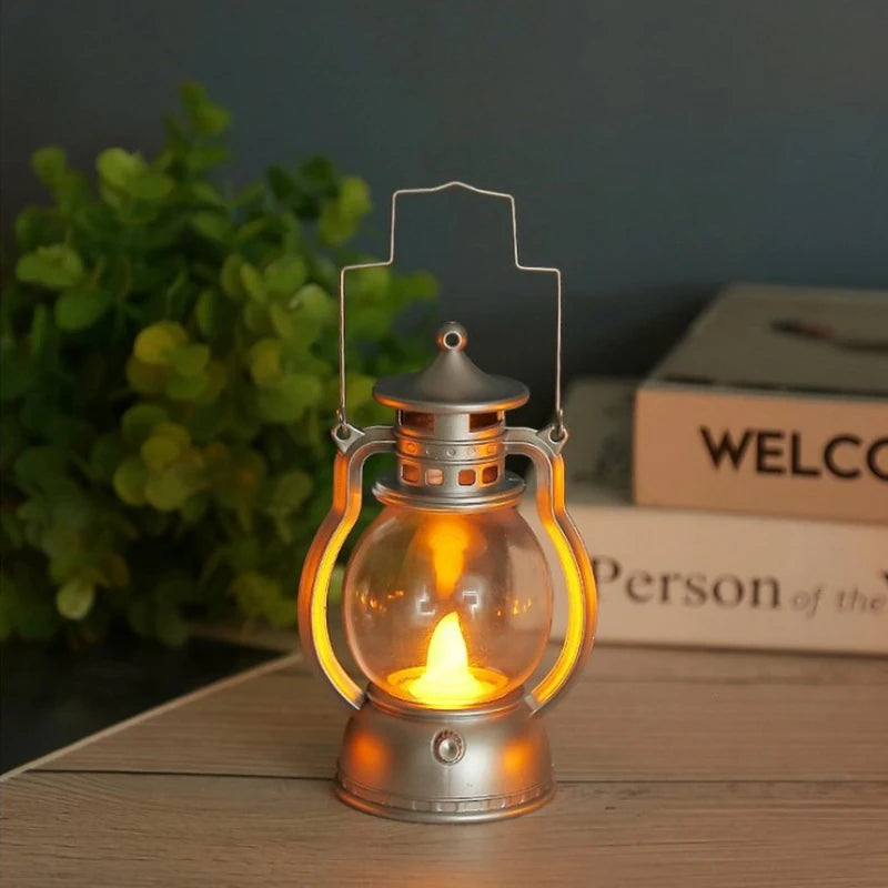 Retro Oil Lamp Halloween Lantern | Decorative LED Party Light alternate view