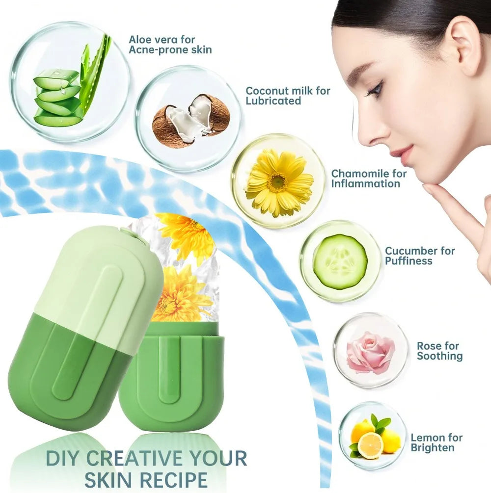 Silicone Ice Roller for Face | Facial Lifting and Contouring Tool close-up view