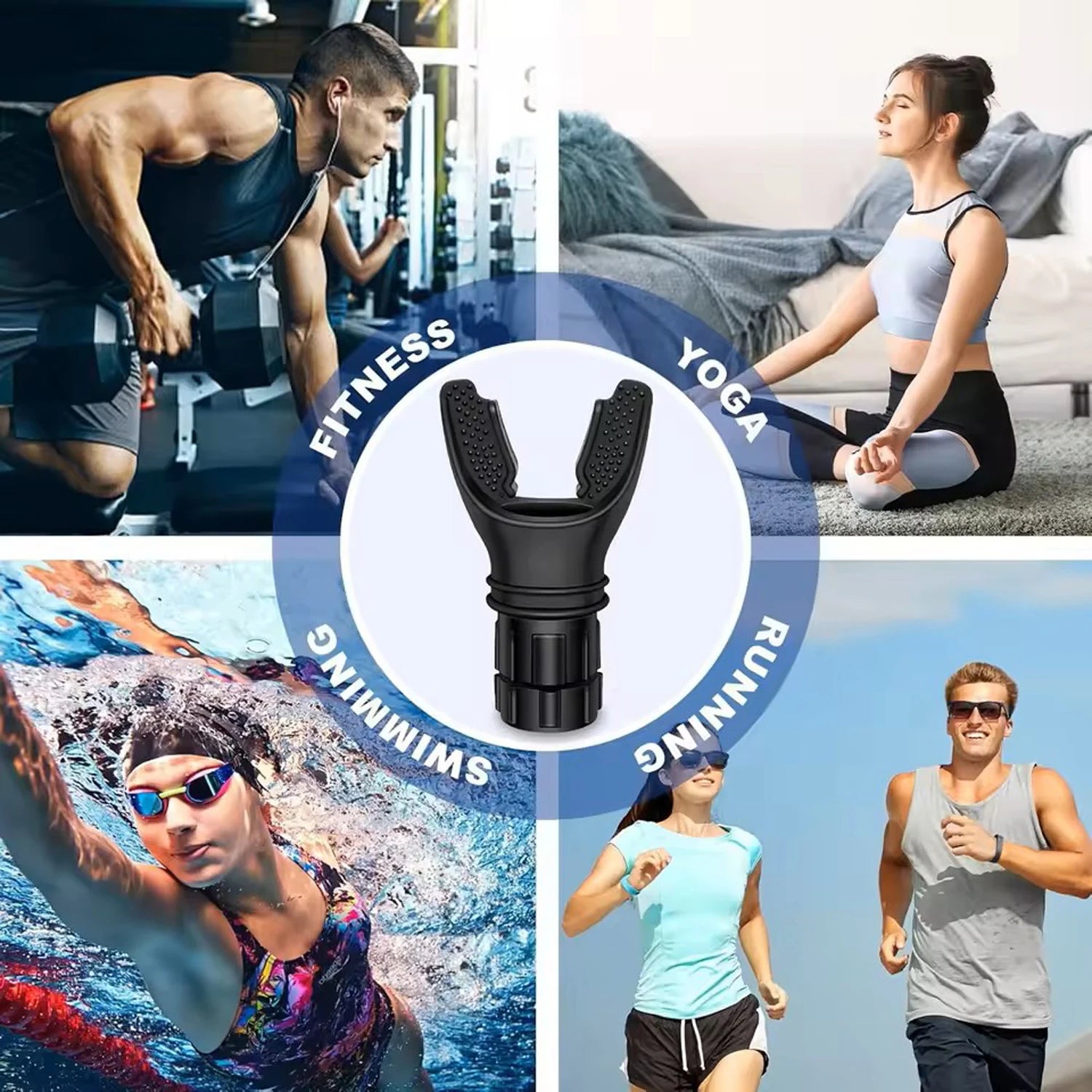 Breathing Trainer Lung Flexer | Durable Fitness Exerciser for Increased Lung Capacity lifestyle view