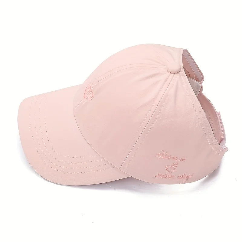 Summer Ponytail Baseball Cap | Breathable Outdoor Sun Hat for Women lifestyle view
