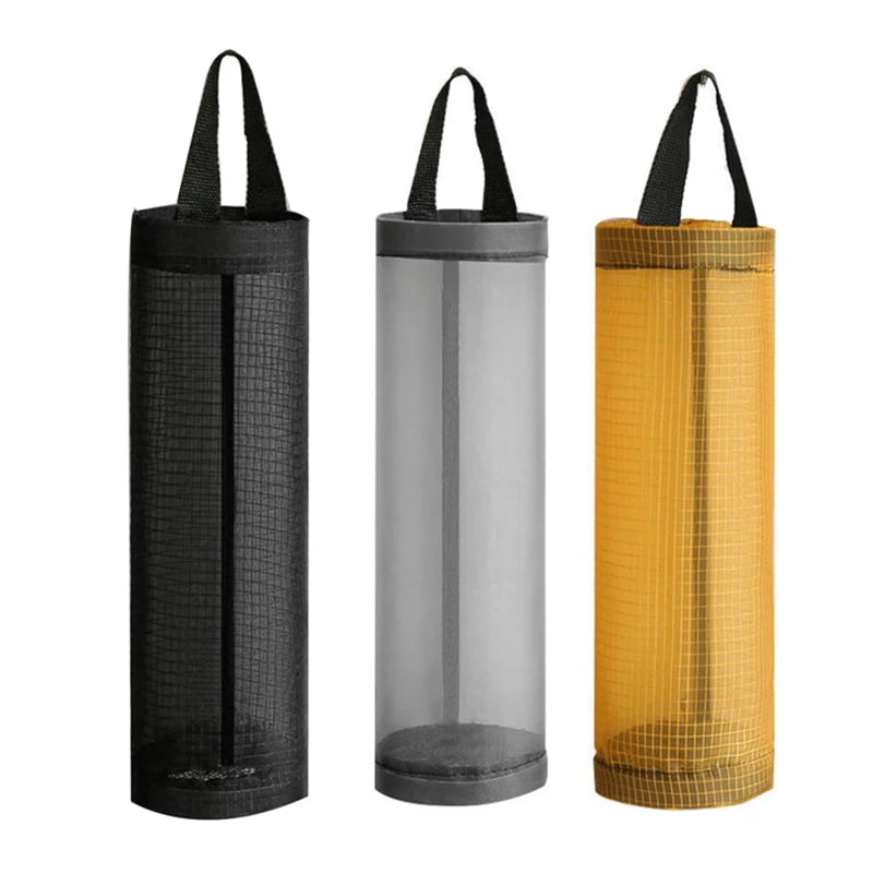 3/2/1PC Home Grocery Bag Holder Wall Mount Plastic Bag Holder Dispenser Hanging Storage detail view
