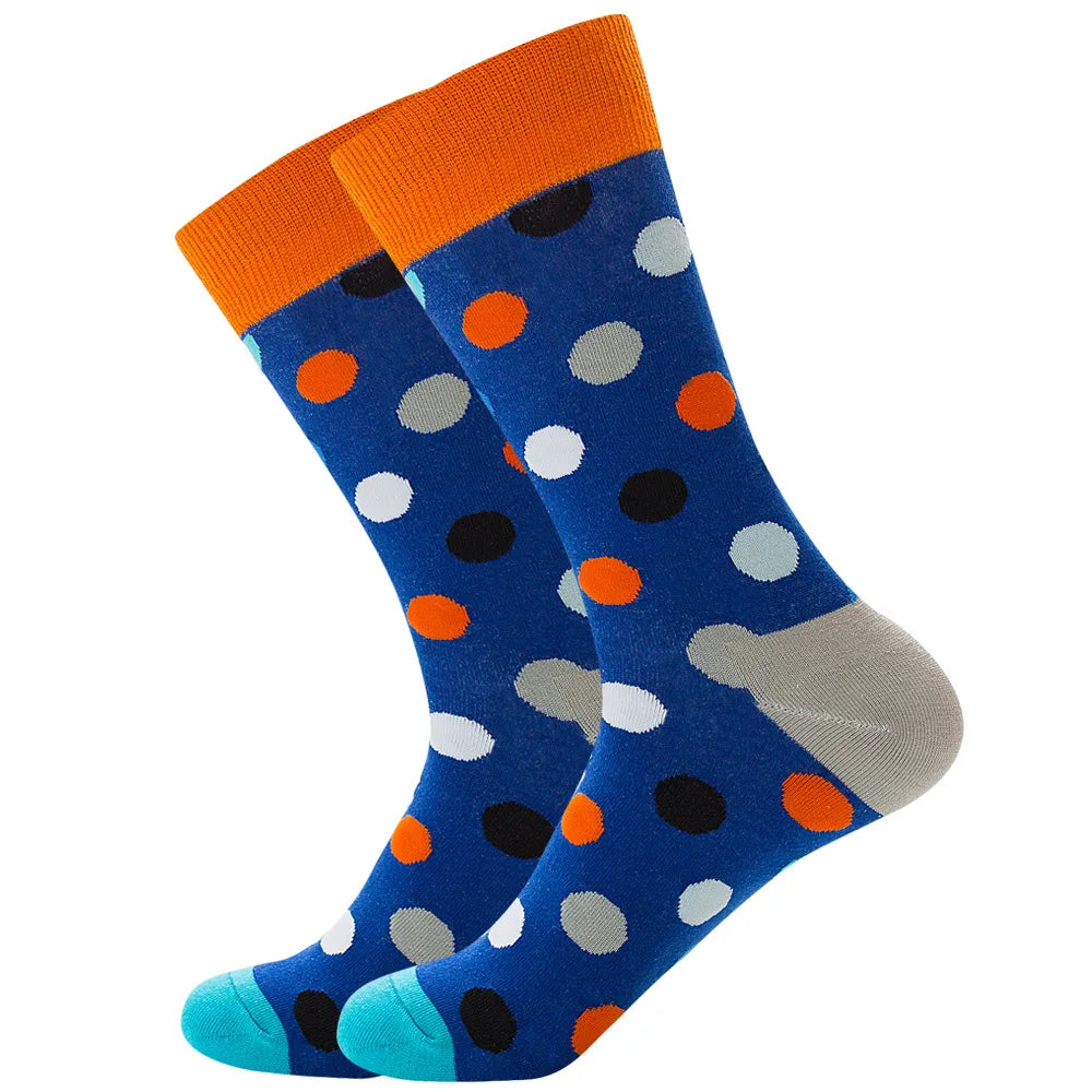 New Happy Mens Socks Women Novelty Cartoon Sock Combed Cotton Funny Men's Big Size Crew detail view