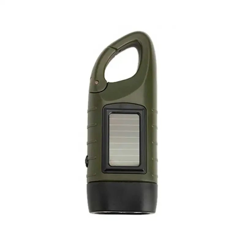 Solar Hand Crank Flashlight | Portable LED Emergency Lantern for Camping and Hiking detail view