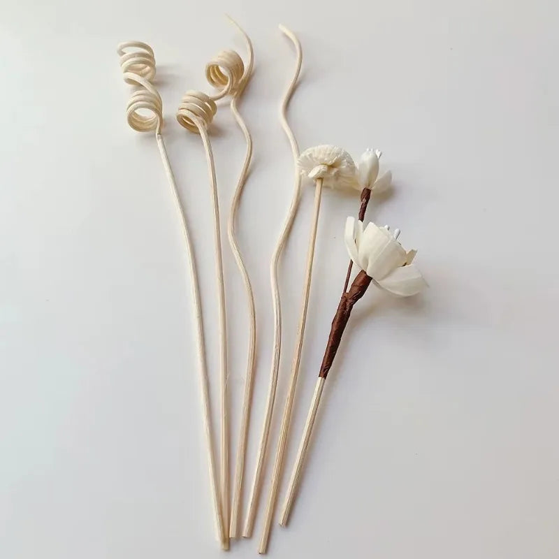 5/6Pcs Flower Fragrance Stick Fireless Aromatherapy Rattan Sticks Fragrance Diffuser | close-up view