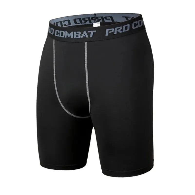 Men's Compression Leggings | Quick-Dry Sports Tights for Running and Training close-up view