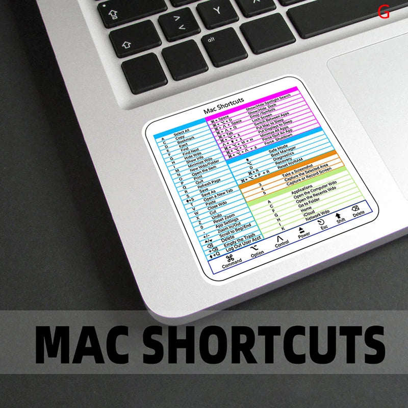 Windows PC Keyboard Shortcut Sticker | Reference Guide for Laptop Desktop alternate view
