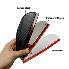 Rearview Mirror Rain Eyebrow 2PCS Carbon Fiber Soft PVC alternate view