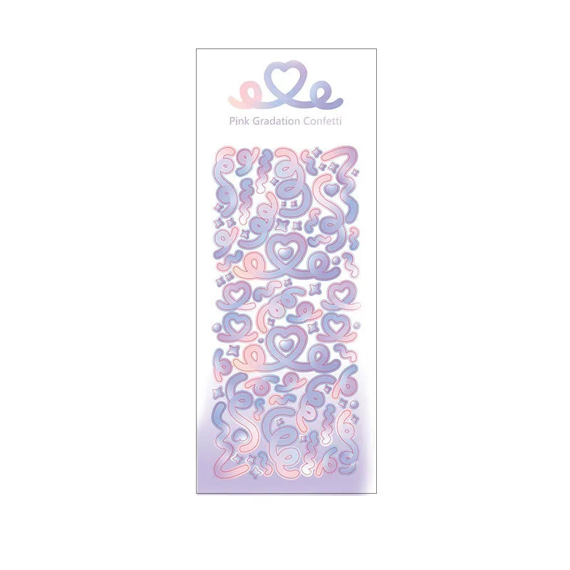 1PCS New Cute Deco Stickers Photocard Decor Kawaii Decorative Scrapbooking Decorative lifestyle view