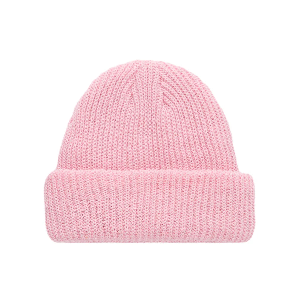Baby Knitted Turban Hat for Boys Girls | Solid Color Winter Beanie lifestyle view