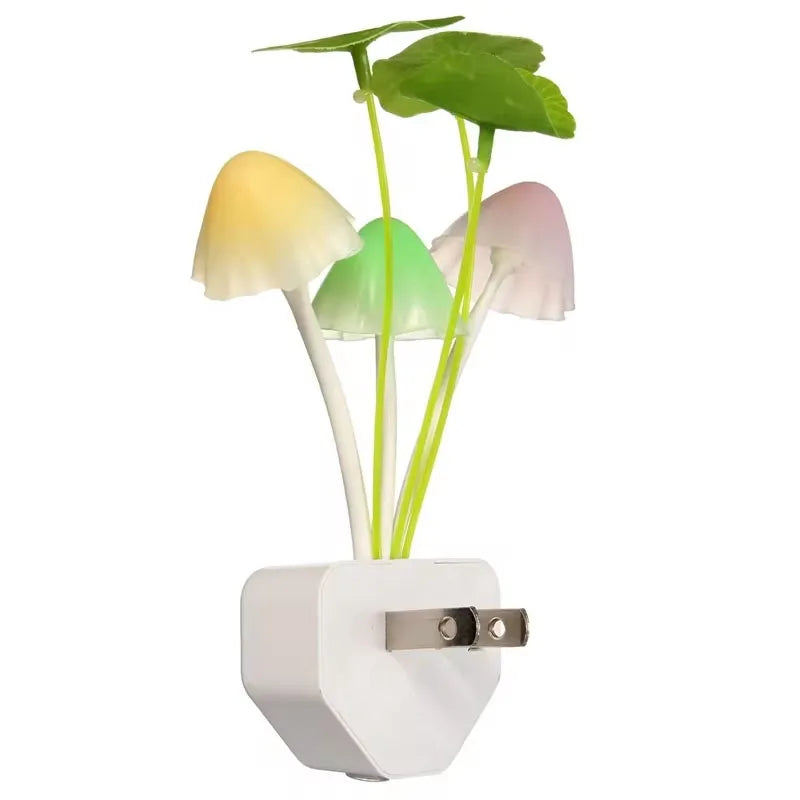 Mushroom Night Light with Light Sensor | 3 Color LED Bedside Lamp for Kids Room lifestyle view