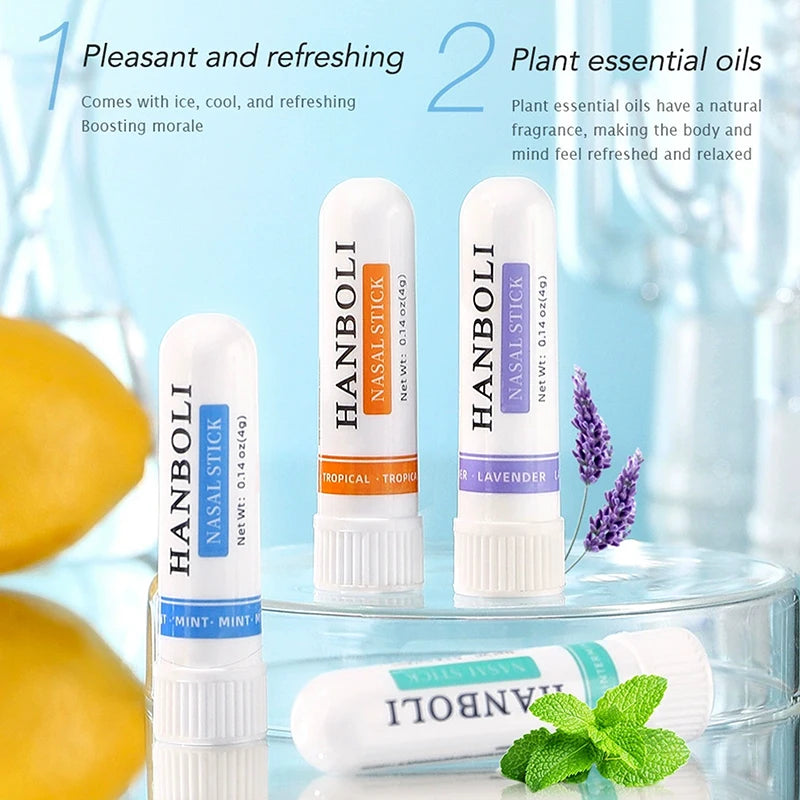4Pcs Nasal Stick Aromatherapy Inhaler | Focus & Breathing Enhancer for Driving Alertness detail view