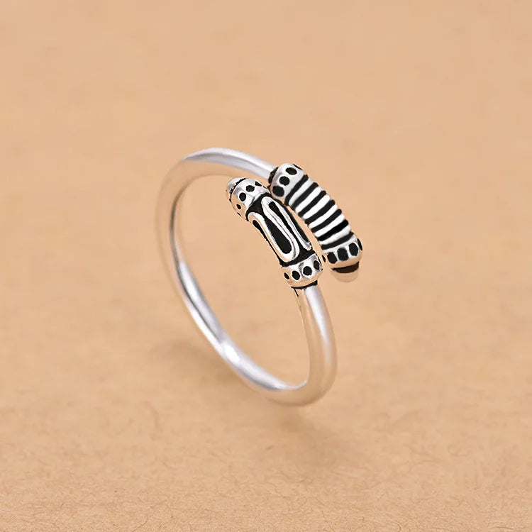 925 Sterling Silver Zircon Adjustable Ring | Women's Cocktail Jewelry detail view