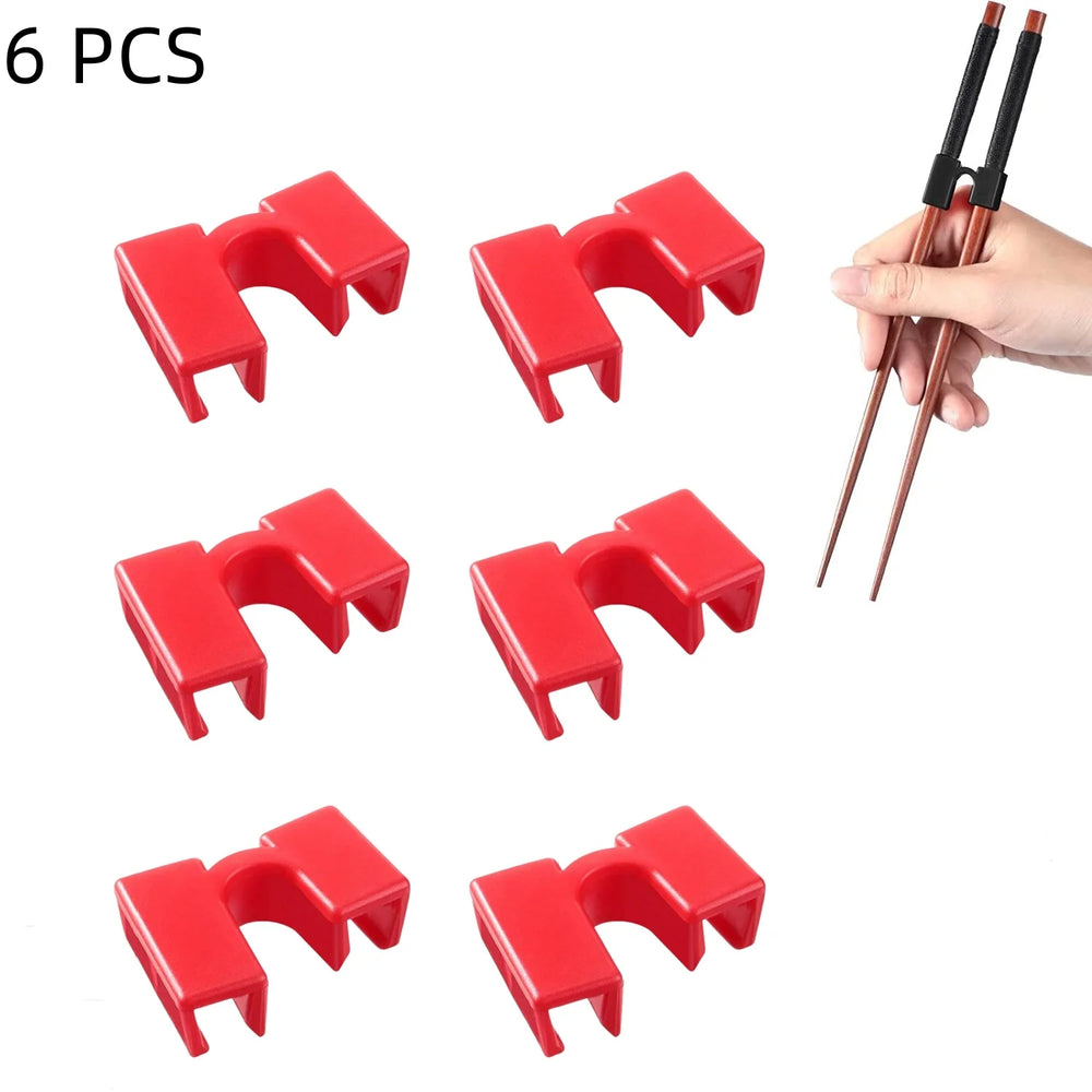Reusable Training Chopsticks Helpers 6 PCS Adult Beginner Trainer lifestyle view