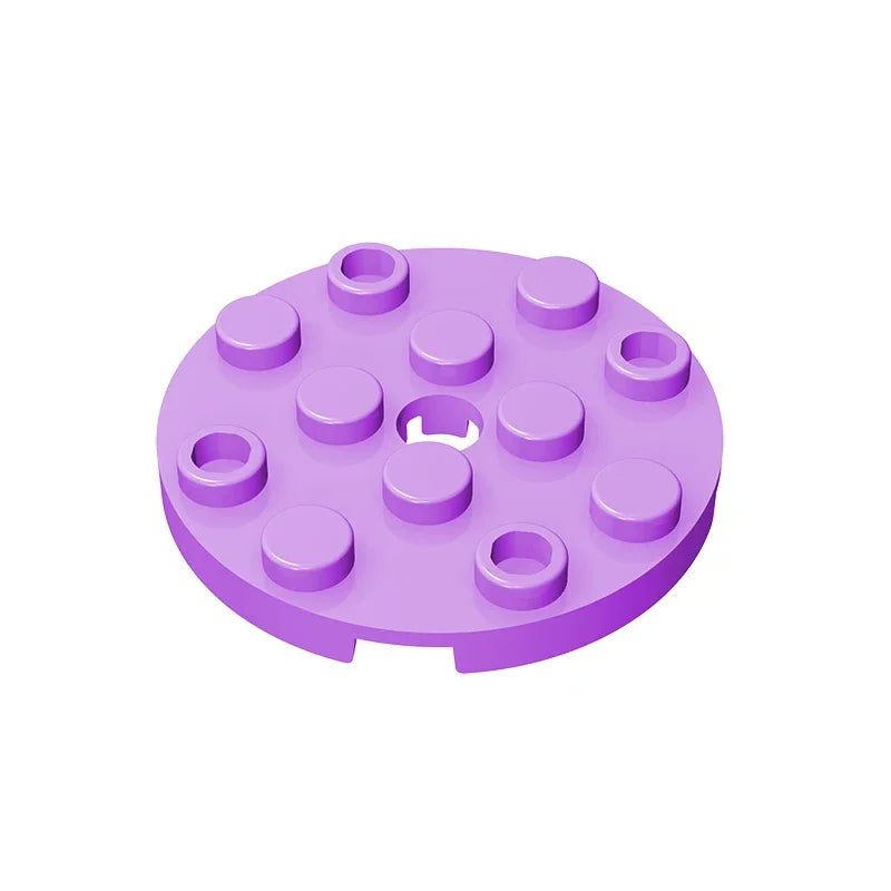 Gobricks GDS-841 Round Plate 4x4 with Hole | Compatible Building Block for DIY Crea additional angle