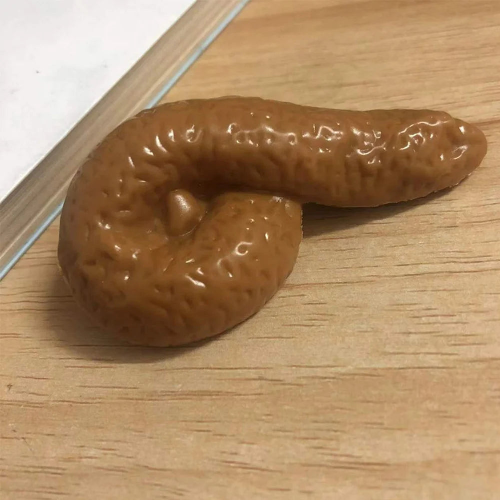 1 Pcs Practical Gag-Funny Joke Tricky Toys Mischief Turd Gag Gift Realistic Shits Poop Fake Turd Cla