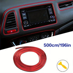 Car interior strip, car styling decoration flexible strip, dashboard cover decoration easy to instal