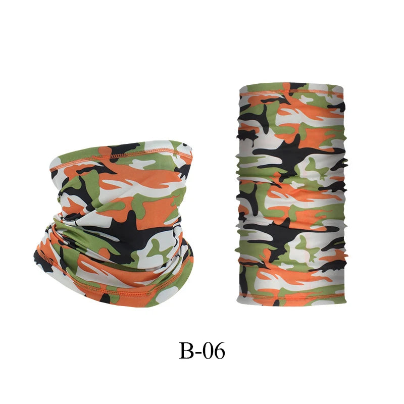 Outdoor UV Protection bandana Scarf Neck Warmer Multifunctional Fishing Hiking Cycling close-up view