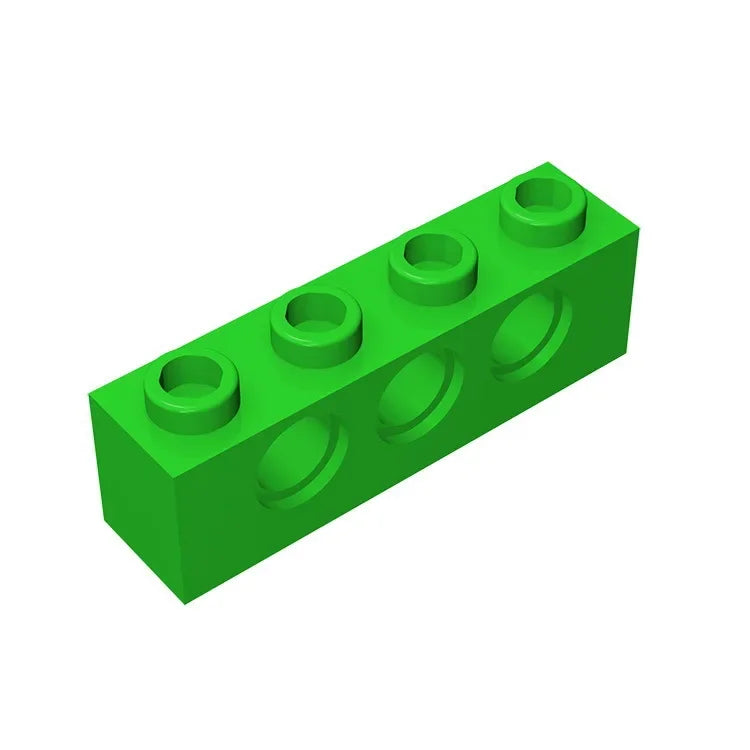 Gobricks GDS-625 Technical Brick 1x4 3-Hole | Compatible with Lego 3701 alternate view