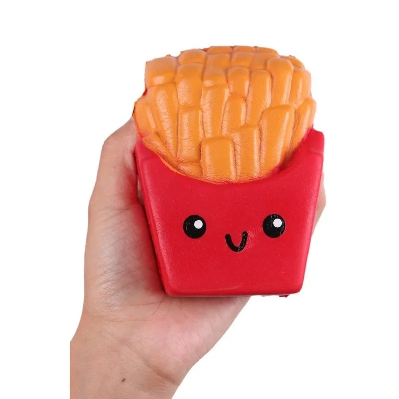 Popcorn Squeeze Toys Kawaii Food Fries Chips Milk Box Slow Rising Soft Squeeze Toy Fun G detail view