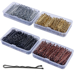 ‌Women's Bobby Pins 100PCS - Classic Solid Hair Clips for Everyday Use, Boxed Hair Accessories Set f