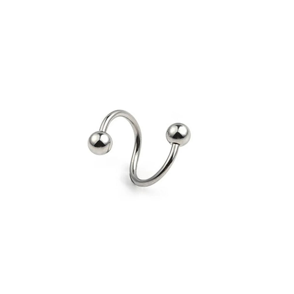 Women's Spiral Earrings Piercing Jewelry Multi-Use Body Jewelry - Lips Nose Septum Tr lifestyle view