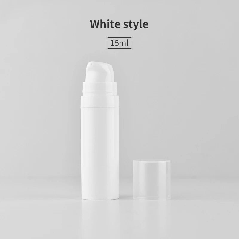 5/10/15ml Empty Airless Pump Bottles Mini Lotion Vacuum Cosmetic Containers Women M additional angle