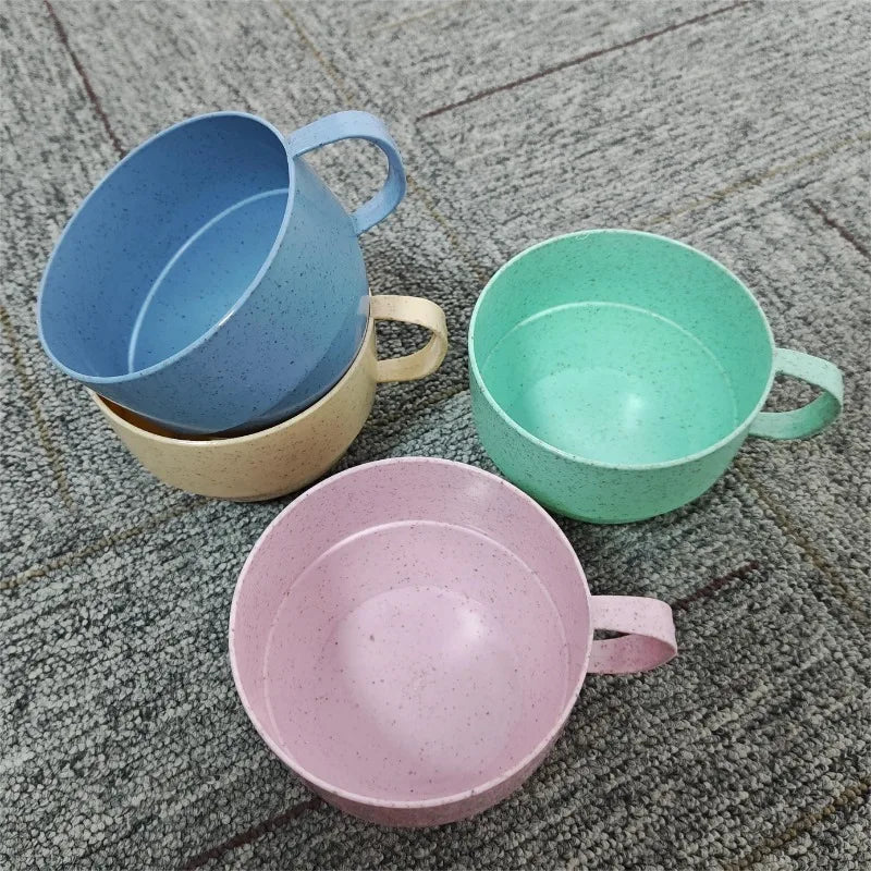 4pcs/set, Multi-functional Minimalist Coffee Drink Cup, Portable Colorful Cup, Simple alternate view