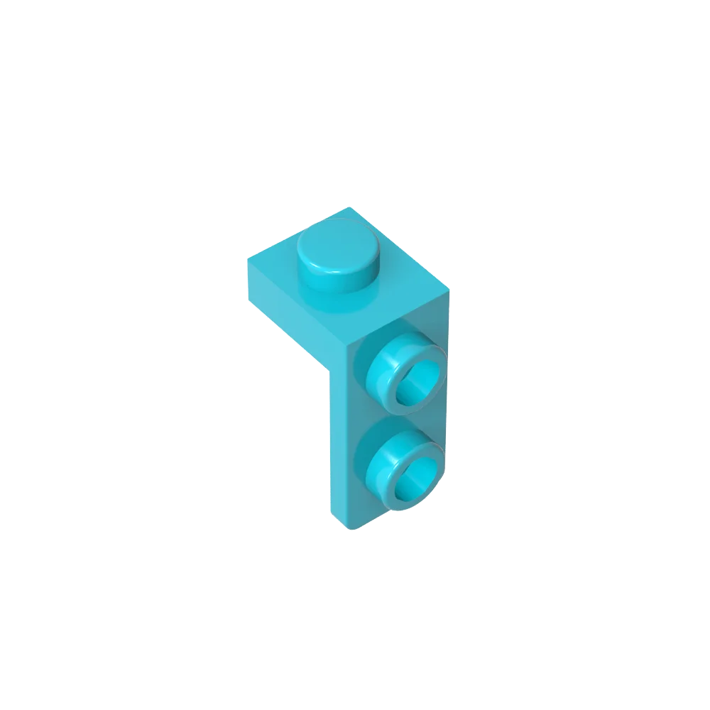 Gobricks Bracket 1 x 1 - 1 x 2 | Compatible Building Block detail view