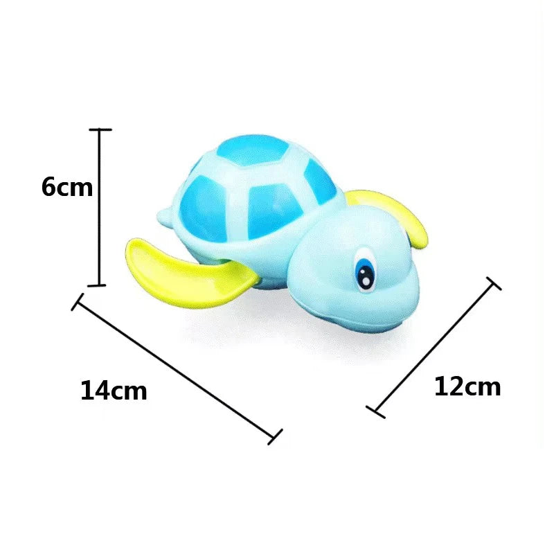 Single Sale Cute Cartoon Animal Tortoise Classic Baby Water Toy Infant Swim Turtle additional angle