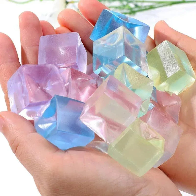 Ice Cube Fidget Toy | Stress Relief Squishy Ball for Anxiety and ADHD lifestyle view